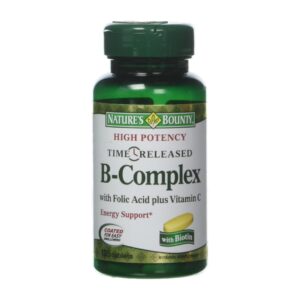 Nature’s Bounty B-Complex With Folic Acid Plus Vitamin C Tablets 125 Tablets