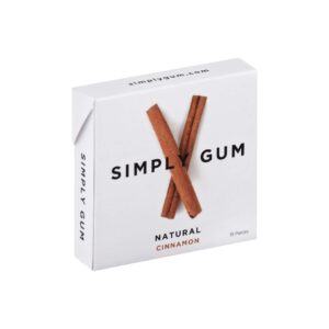 Simply Gum Natural Chewing Gum (Cinnamon, 15 Count (Pack of 1))